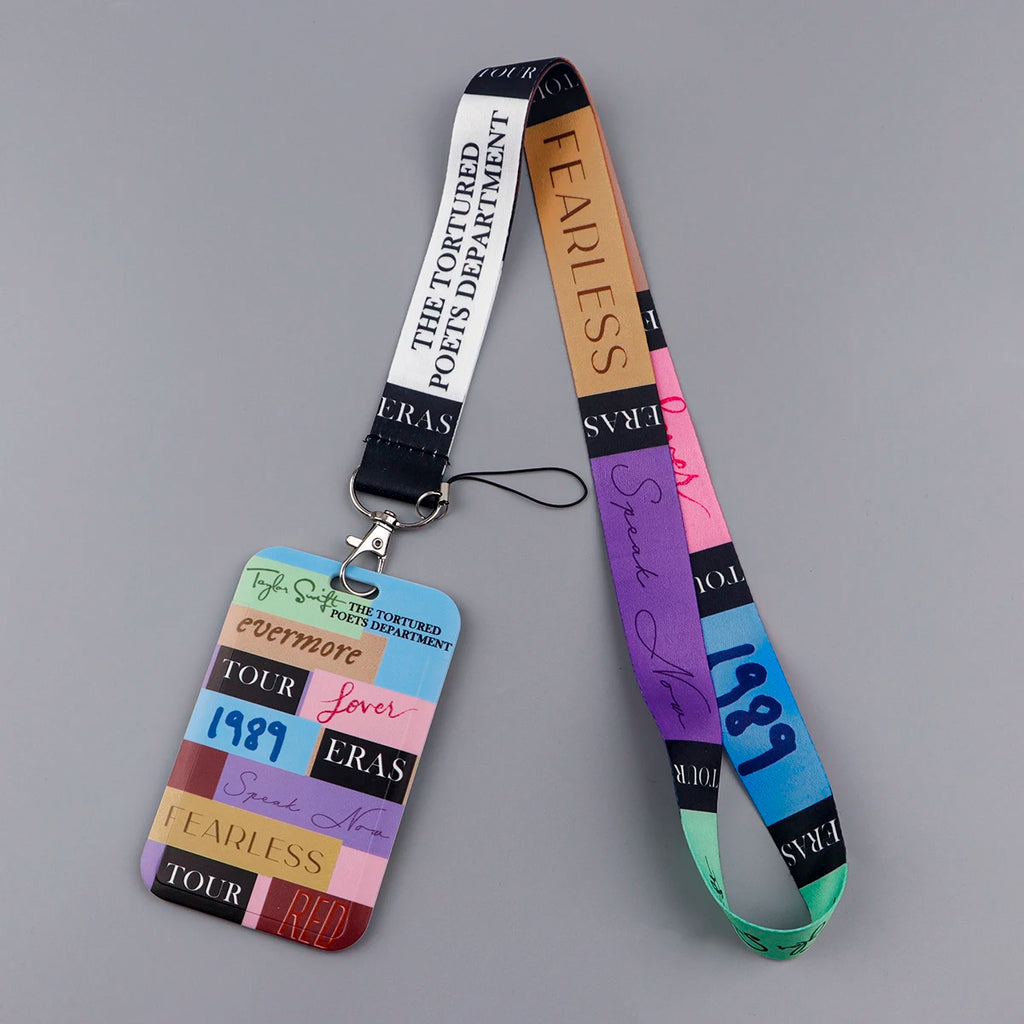 Taylor Swift Lanyards for Keys Neck Strap ID Card Gym Cell Phone Straps USB Badge Holder DIY Hang Rope Keychain Accessories